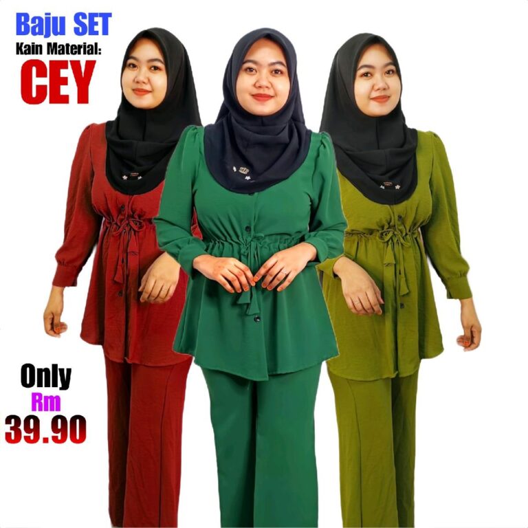 Baju kurung Set Baju Pasang,New design Muslimah CEY