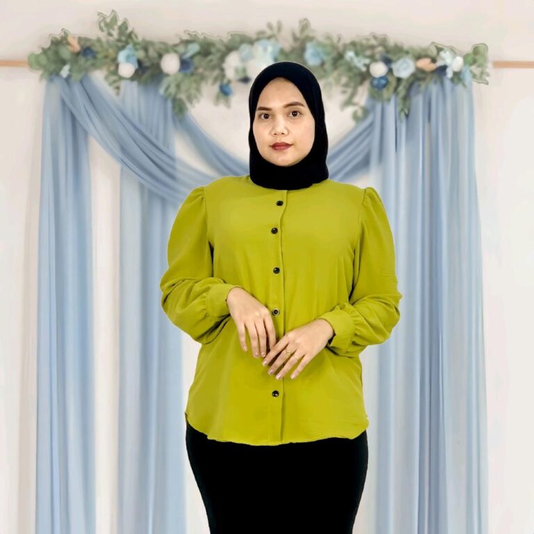 Blouse Fatin Murah Cantik Fit Shirts 20-Warna By-Dfatin Boutique CEY Crape Ironless Crepe Baju